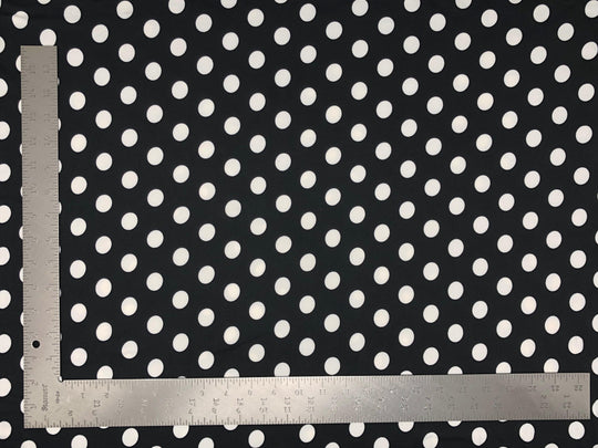 DTY Double Sided Brushed Knit Big Polka Dot Print Fabric | Express Knit Inc.