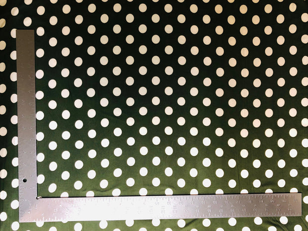 DTY Double Sided Brushed Knit Big Polka Dot Print Fabric | Express Knit Inc.