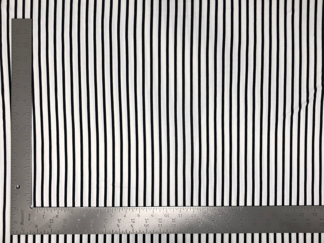 DTY Double Sided Brushed Knit Vertical Summer Stripes Print Fabric | Express Knit Inc.