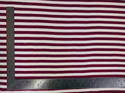 DTY Double Sided Double Sided Knit Horizontal 1/2" Stripes Print Fabric - Express Knit Inc.