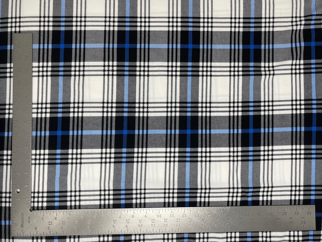 liverpool knit plaid print fabric express knit - 0