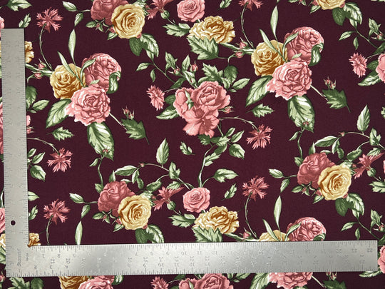 Liverpool Knit Floral Print Fabric | Express Knit Inc.